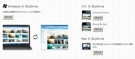 微软推出新版SkyDrive云存储平台