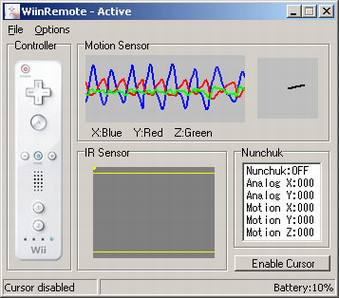 将Wii Remote手柄变成电脑的无线鼠标