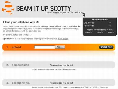 移动设备上载文件的免费服务