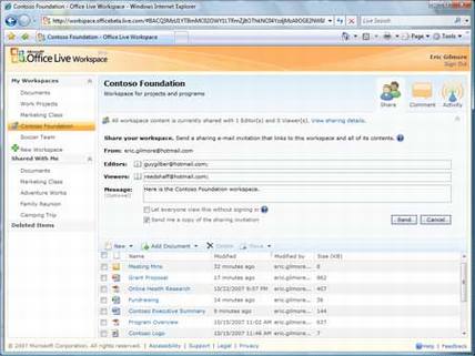 微软Office Live Workspace开放注册