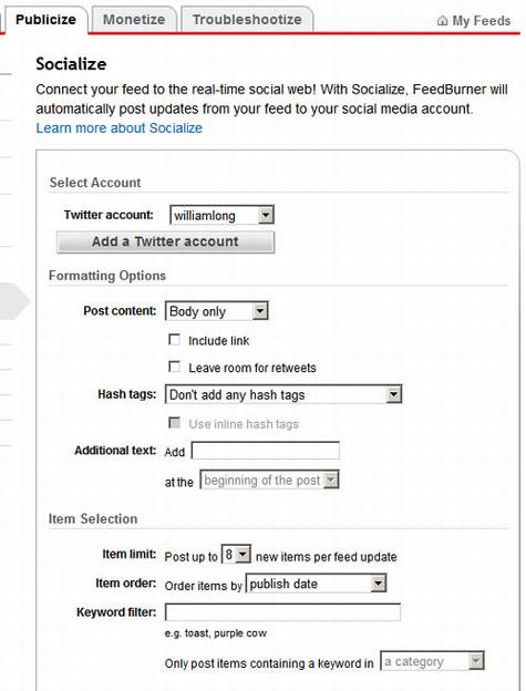 Google Buzz实时同步Twitter的方法