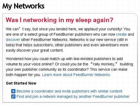 Feedburner Networks功能介绍