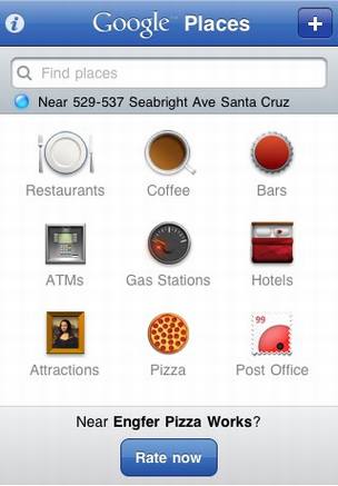 Google Places登陆iPhone