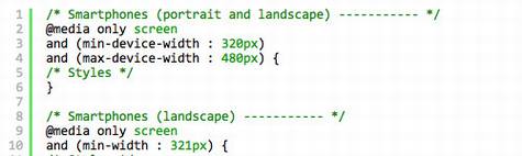 CSS Media Queries Boilerplate 十六个快速启动项目样板