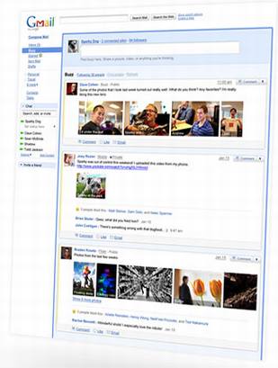 Google发布Gmail微博客Google Buzz