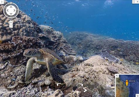 谷歌地图发布海底街景地图