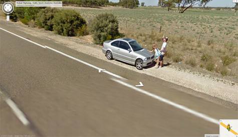 澳大利亚谷歌街景遭遇摆拍