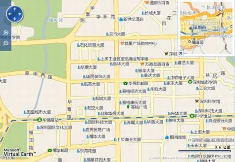 微软推出中文版Live Search地图服务