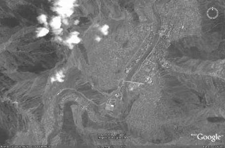 台湾提供四川汶川地震灾区卫星图片