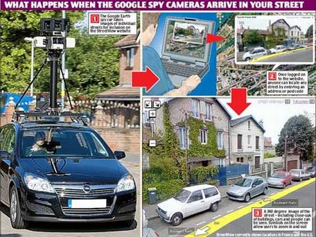 Google使用“间谍车”偷拍整个英国