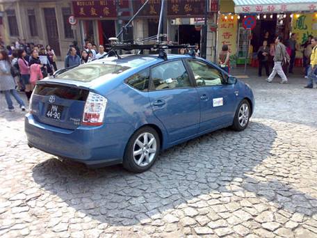 澳门惊现Google地图街景车
