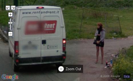 Google意大利街景车拍下妓女拉客