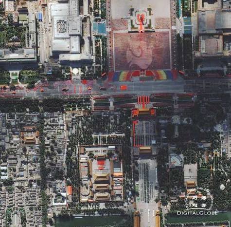 DigitalGlobe公布中国国庆卫星地图