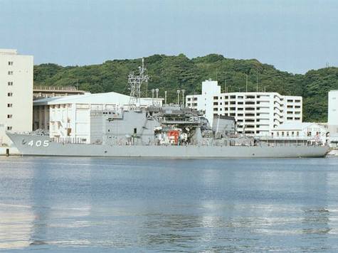 Google Earth下的日本海军驱逐舰