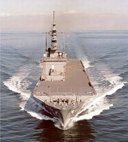 Google Earth下的日本海军驱逐舰