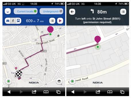 诺基亚推出HTML5版导航地图