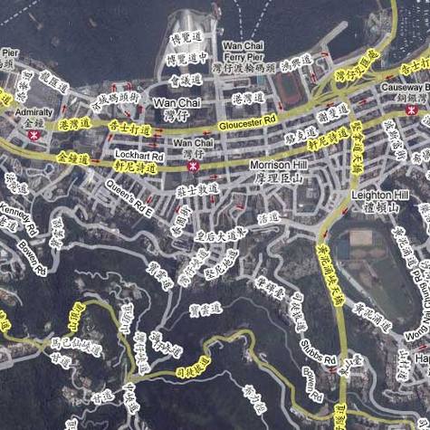 Google Maps卫星地图新增印度、新加坡、香港交通地图