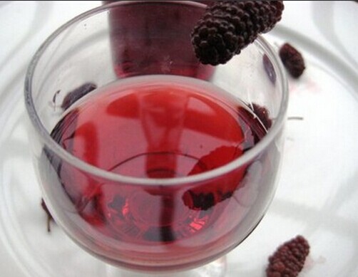 纯粮家庭桑椹果酒制作过程