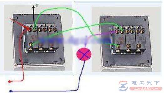 一文看懂双控开关的工作原理图,附双控开关的接线示意图