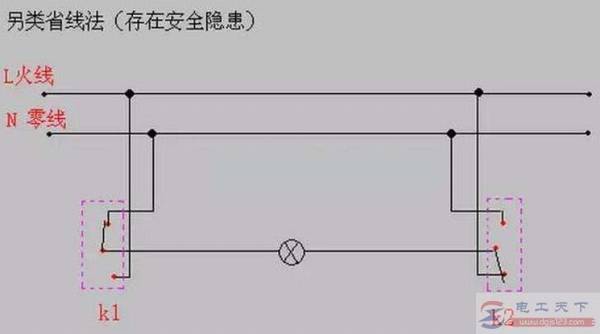 双联开关接线图看一看,双联开关怎么接线很简单