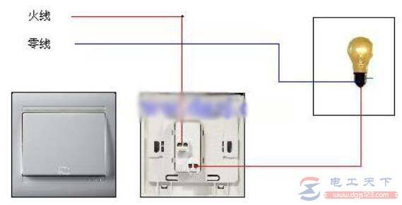 单开三控开关怎么接线,附一例单开三控开关的接线图