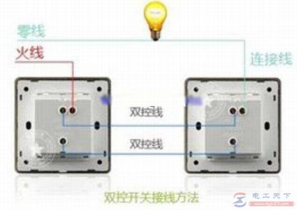 单开三控开关怎么接线,附一例单开三控开关的接线图