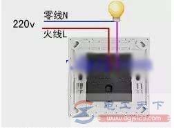 一例单联双控开关的接线图,实例学习双控开关接线方法