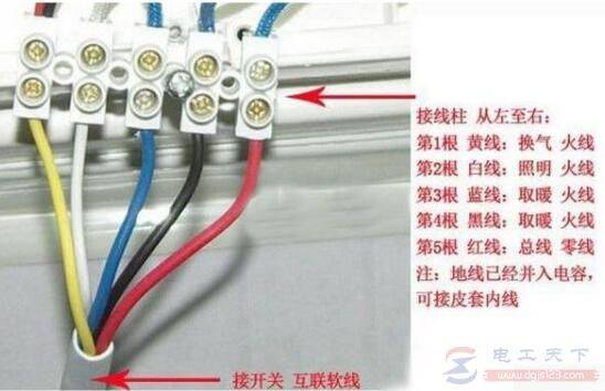 浴霸怎么正确安装,浴霸开关安装步骤说明