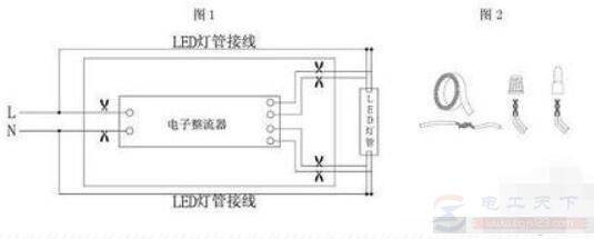 led灯管怎么接线,led日光灯管的三种接线方式看一看