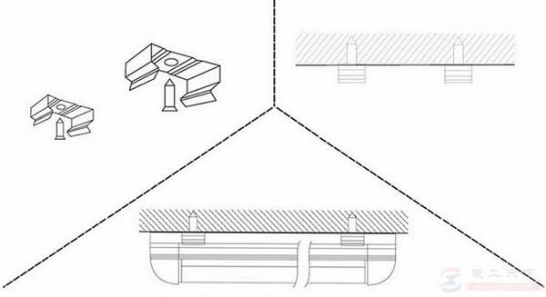 一例led t8灯管的接线图