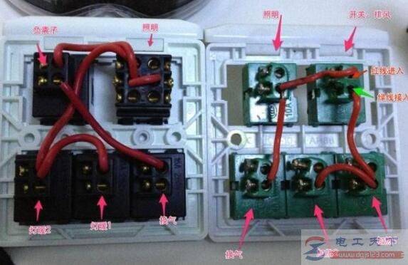 家庭装修中开关怎么接线,老电工教你单控与双控开关接线法