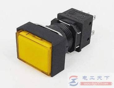 一例带指示灯按钮开关的接线图