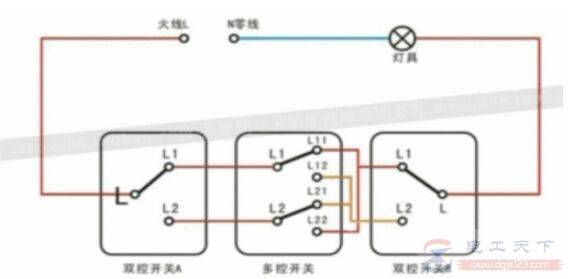 一文看懂多控开关的原理和接线方法
