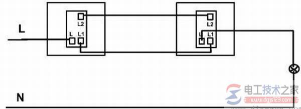 单联双控开关接线图及接线方法教程(图文)