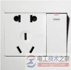 五孔一开关插座接线方法图解