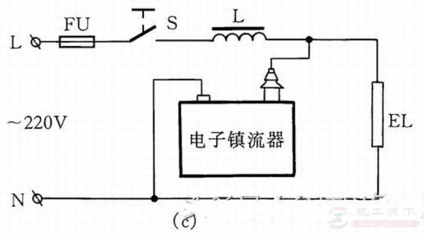 探照灯与红外线灯等的接线方法