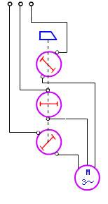 三极开关符号与组合开关的接线图