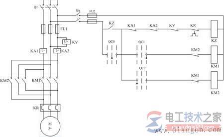 零电压与欠电压保护电气原理接线图