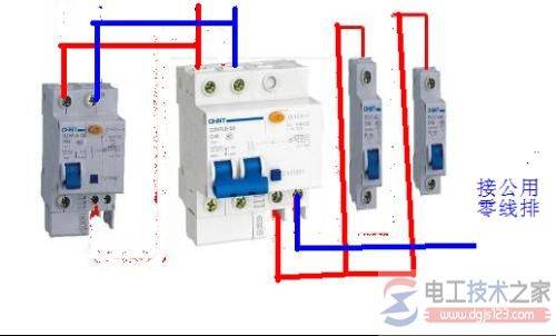 家用漏电断路器接线图原理解析