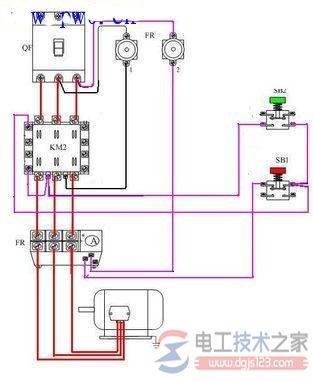 电气互锁的原理图,电气互锁的实物接线图