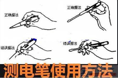 测电笔的外观与结构,电子测电笔的使用方法