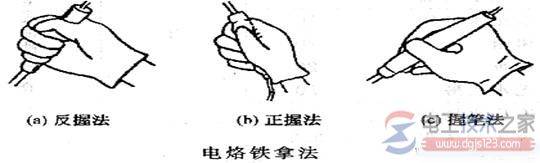 电烙铁用法教程及电烙铁手工焊接操作要点