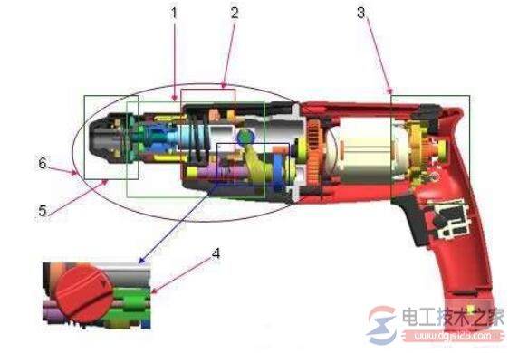 电锤是怎么工作的,电锤的工作原理详解