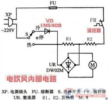 电吹风的内部电路图,电吹风的内部构造