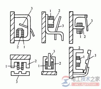 接触器的主要构造部分图解