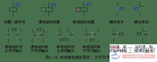 时间继电器功能与图形文字符号