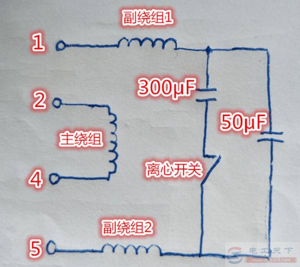 一台普通电动机的接线方式