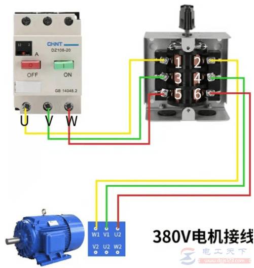 倒顺开关怎么用,倒顺开关接线与原理图看一看