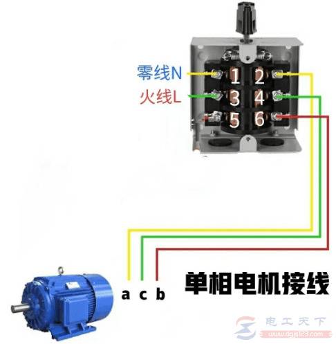 倒顺开关怎么用,倒顺开关接线与原理图看一看