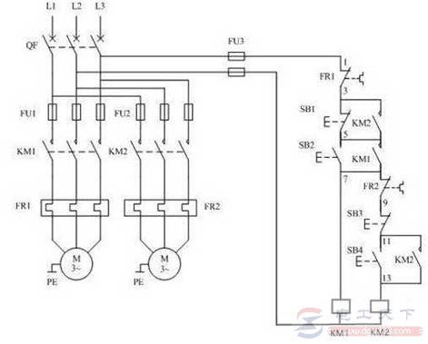 几种控制电机的控制电路原理图